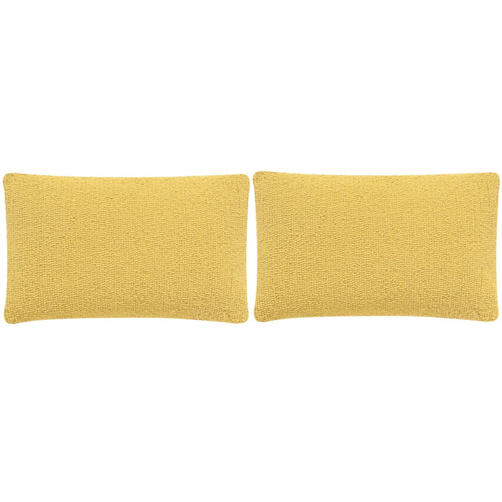 SAFAVIEH Soleil Solid Pillow Set of 2 Sunshine Yellow Image 3