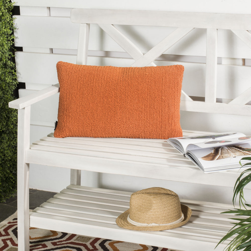 SAFAVIEH Soleil Solid Pillow Set of 2 Tropical Orange Image 2