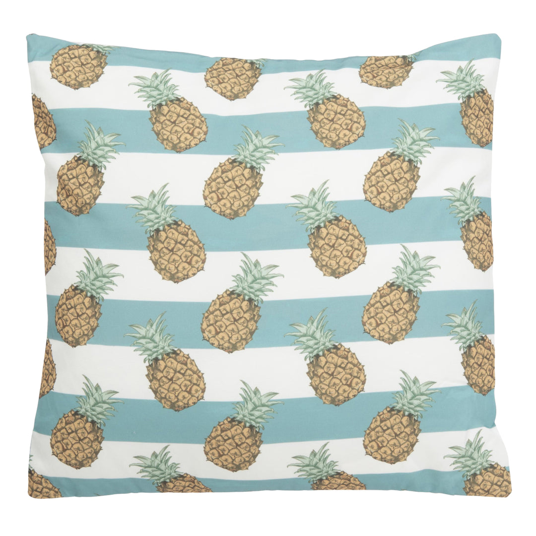 SAFAVIEH Indoor / Outdoor Pari Pineapple Pillow Teal / White Image 1