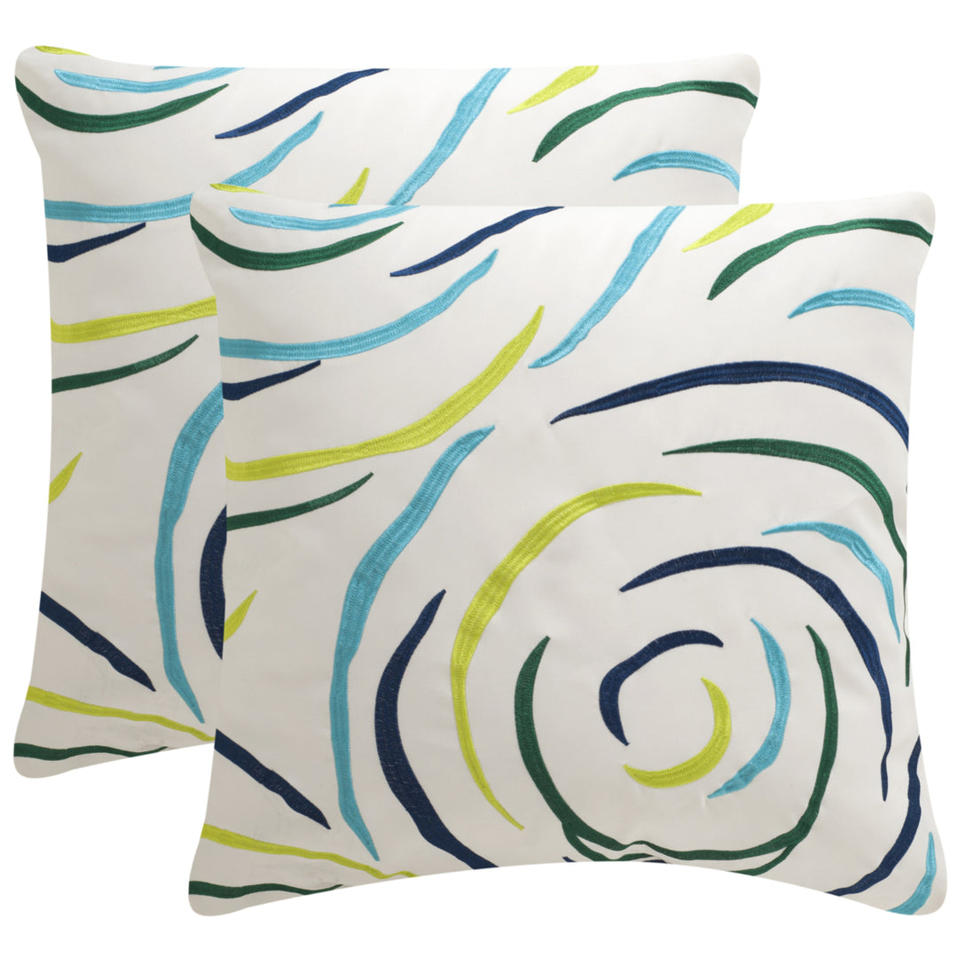 SAFAVIEH Lollypop Pillow Set of 2 Breezy Blue Image 1