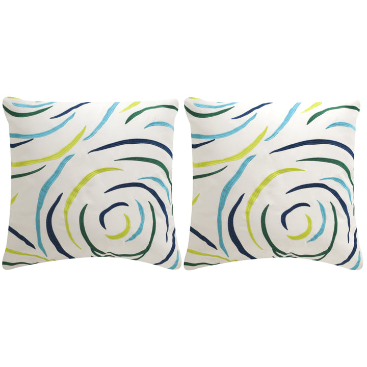 SAFAVIEH Lollypop Pillow Set of 2 Breezy Blue Image 2