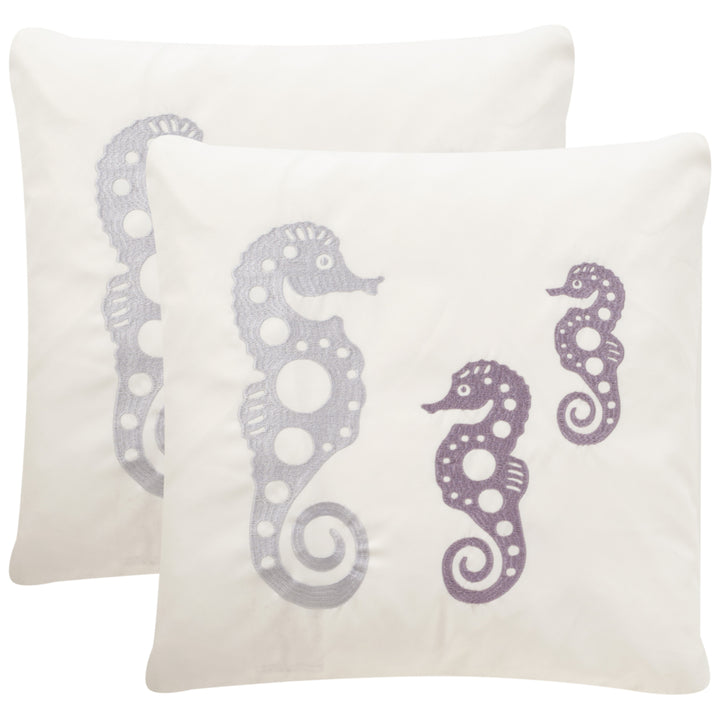 SAFAVIEH Tropical Oreas Pillow Set of 2 Sea Stone Image 1