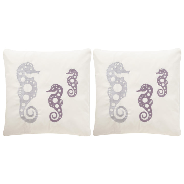 SAFAVIEH Tropical Oreas Pillow Set of 2 Sea Stone Image 2