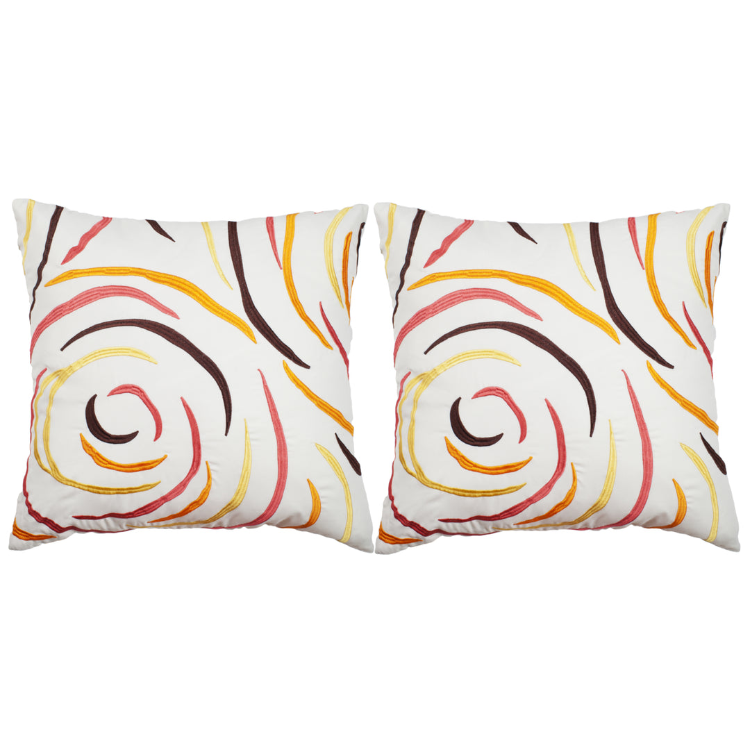 SAFAVIEH Lollypop Pillow Set of 2 Fiery Red Image 3