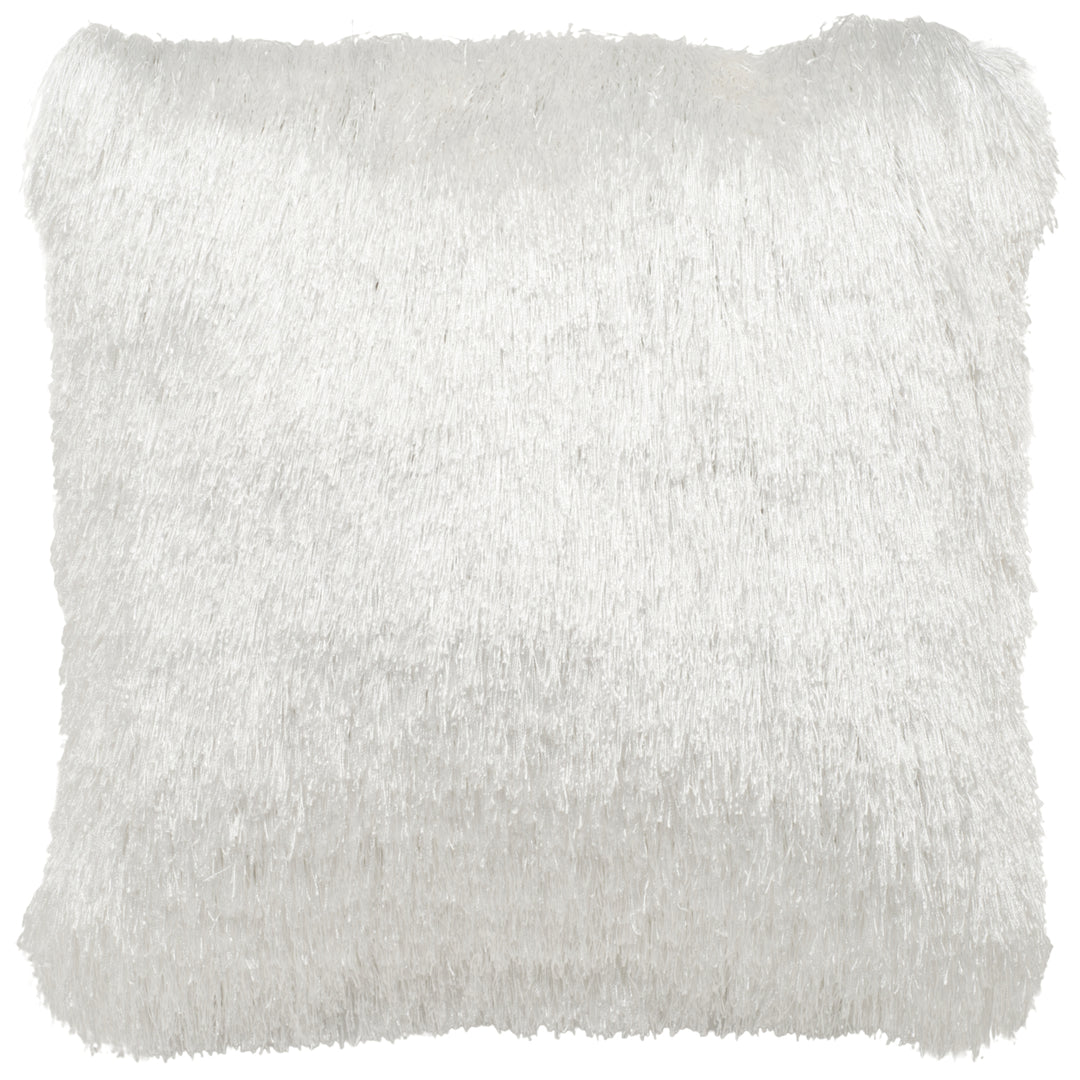 SAFAVIEH Indoor / Outdoor Shag Pillow Pearl Image 2