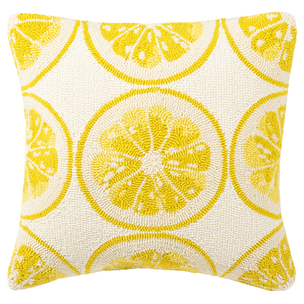 SAFAVIEH Lemon Squeeze Pillow Yellow / White Image 2