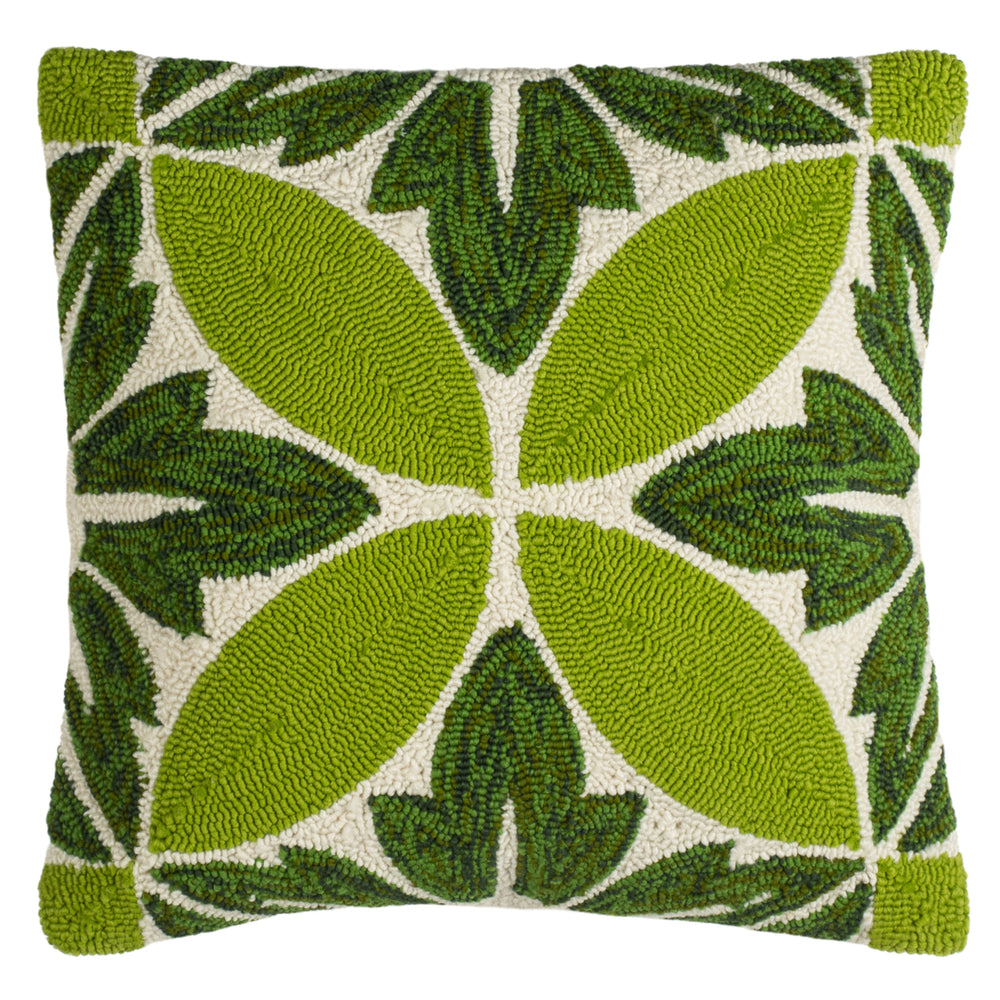 SAFAVIEH Paradise Pillow Green / White Image 2