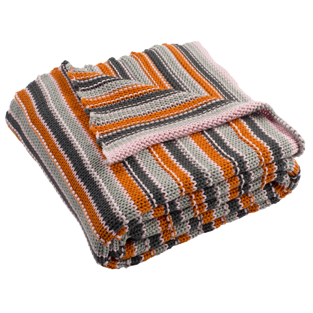 SAFAVIEH Candy Stripe Knit Throw Blanket Assorted Image 2