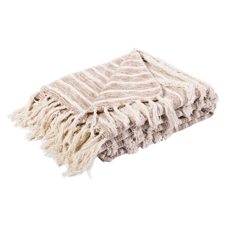 SAFAVIEH Renali Throw Blanket Ivory / Beige Image 3