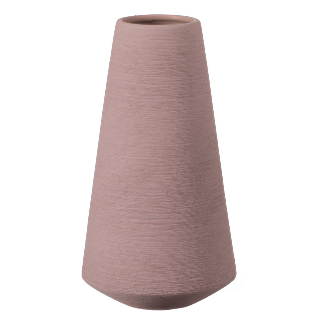 Decorative Ceramic Round Cone Shape Centerpiece Table Vase Image 3