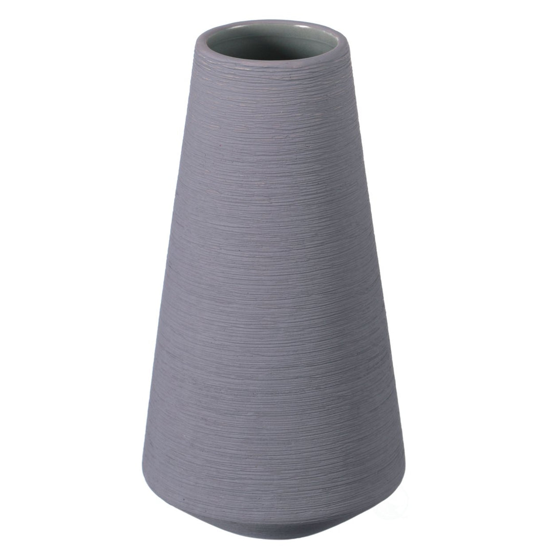 Decorative Ceramic Round Cone Shape Centerpiece Table Vase Image 4