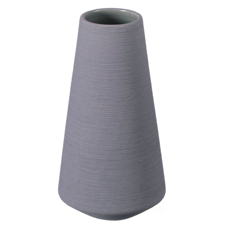 Ceramic Round Cone Table Vase Modern Centerpiece for Flowers and Filler Image 1