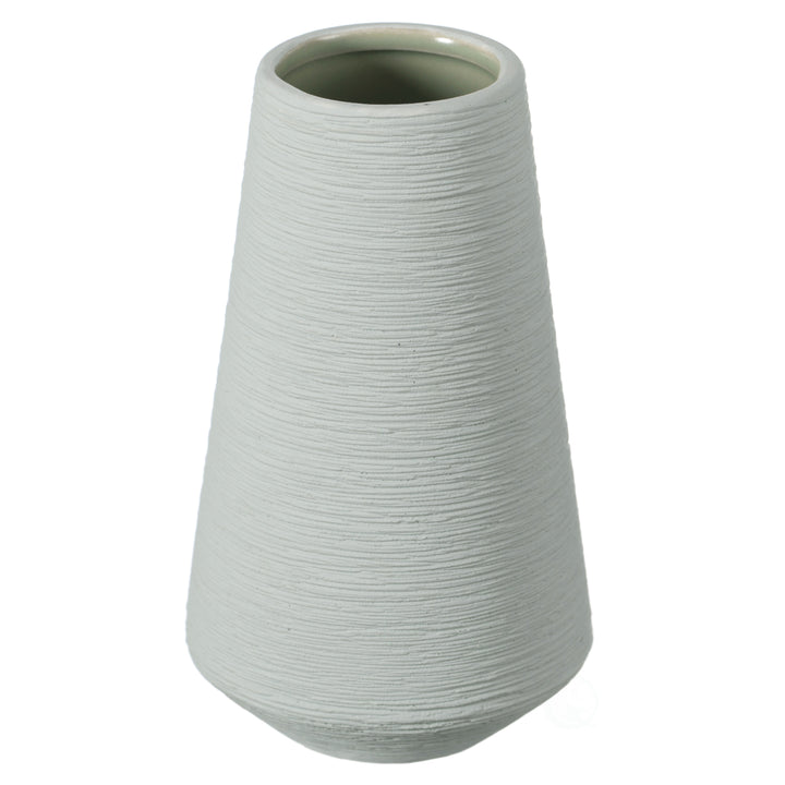 Ceramic Round Cone Table Vase Modern Centerpiece for Flowers and Filler Image 6