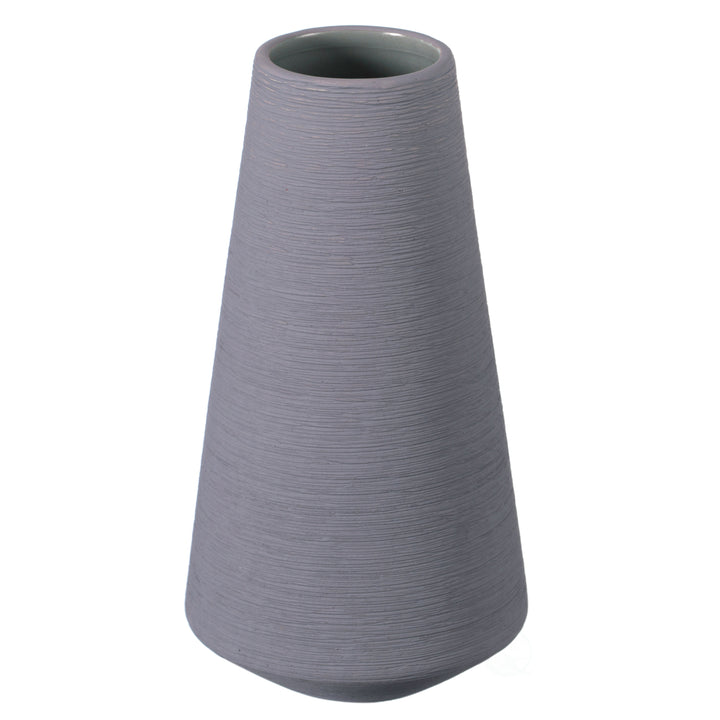 Ceramic Round Cone Table Vase Modern Centerpiece for Flowers and Filler Image 7