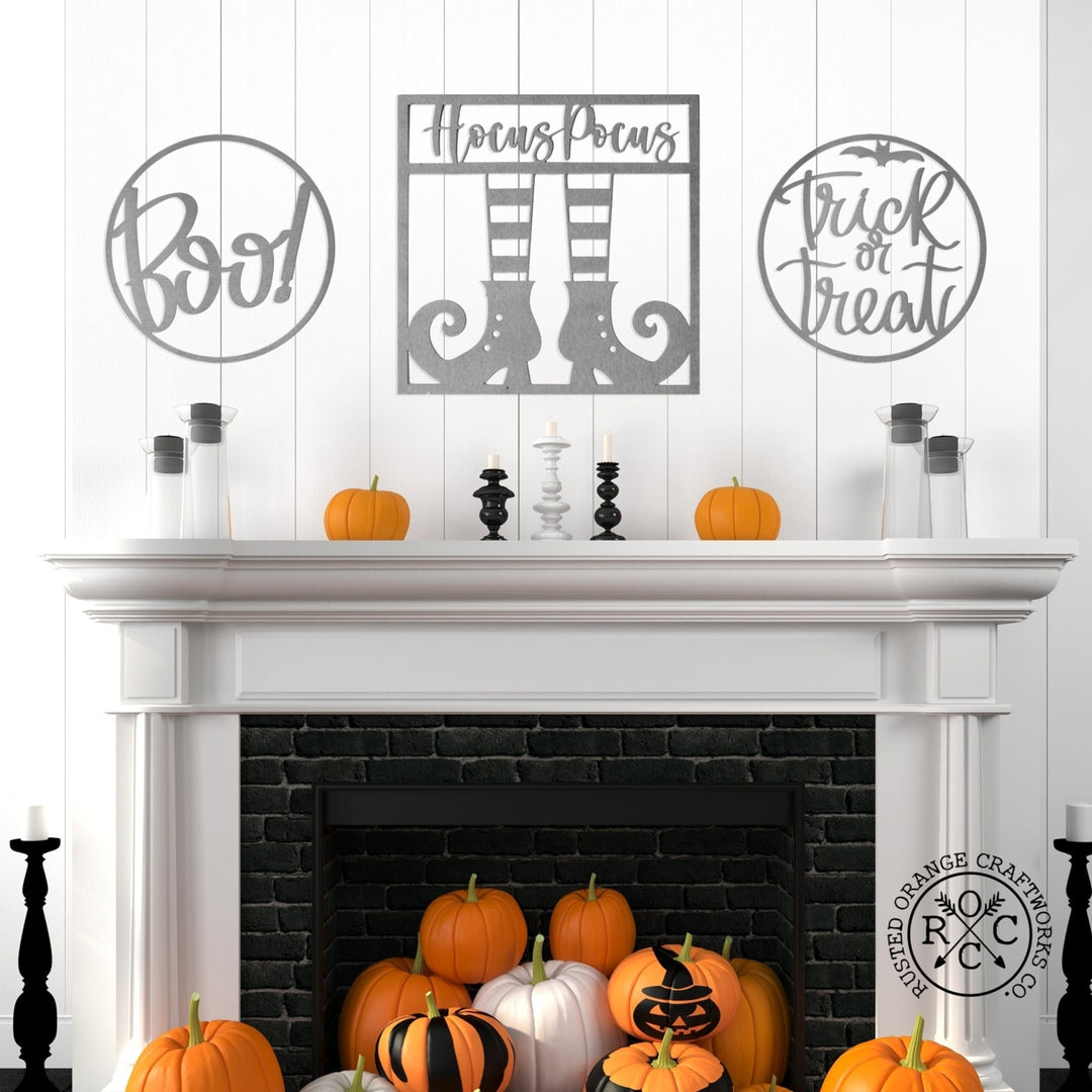 Halloween Greetings - 3 Styles - Hanging Halloween Decorations for Wall or Door Image 12