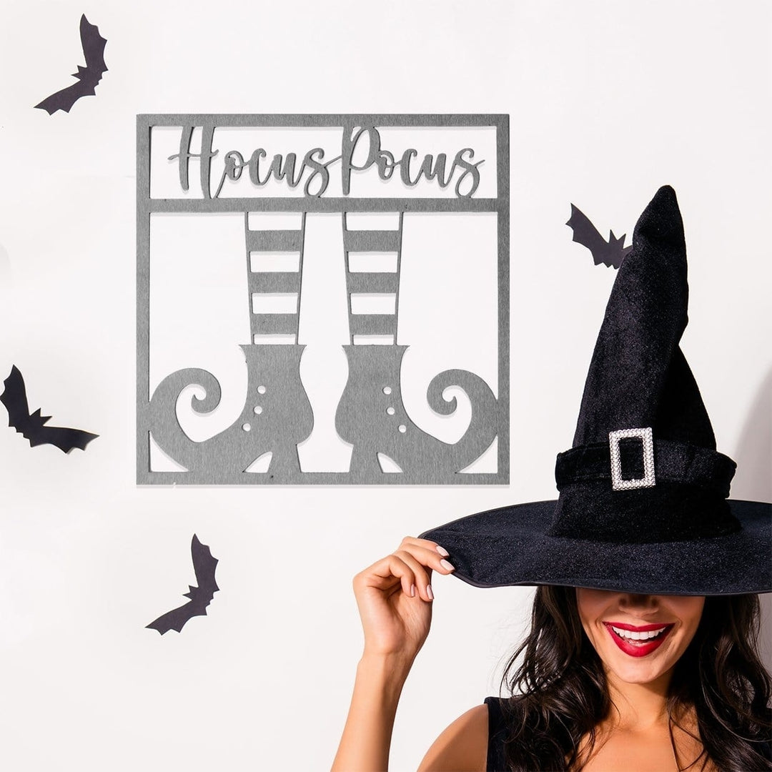 Halloween Greetings - 3 Styles - Hanging Halloween Decorations for Wall or Door Image 10