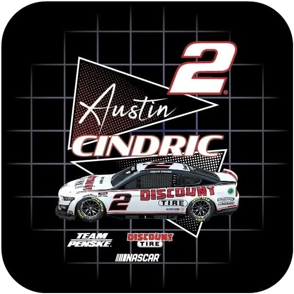 Nascar 2 Austin Cindric 4-Inch Vinyl Decal Sticker Retro Design Image 1