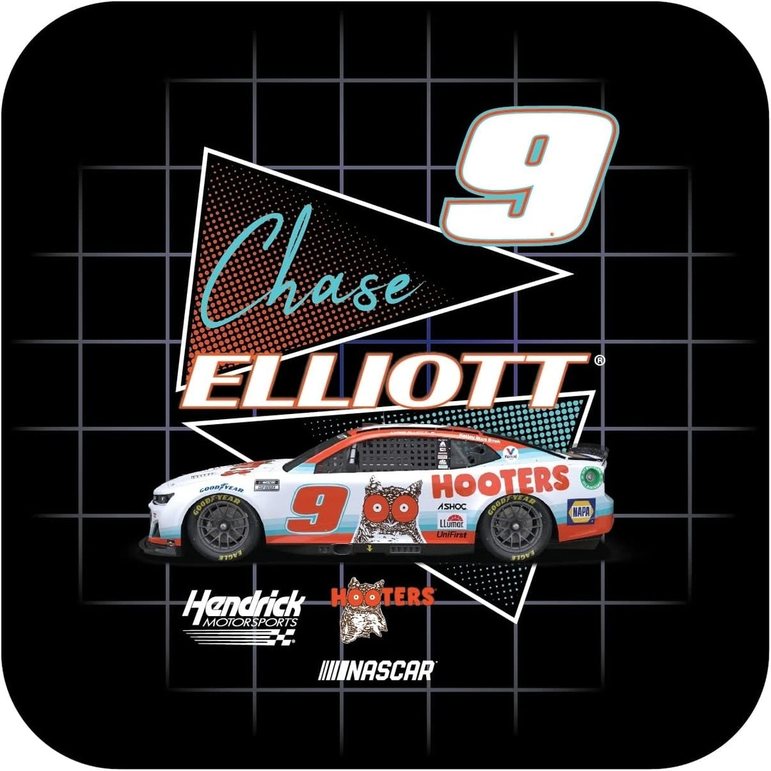 Nascar 9 Chase Elliott Hooters 4-Inch Vinyl Decal Sticker Retro Design Image 1