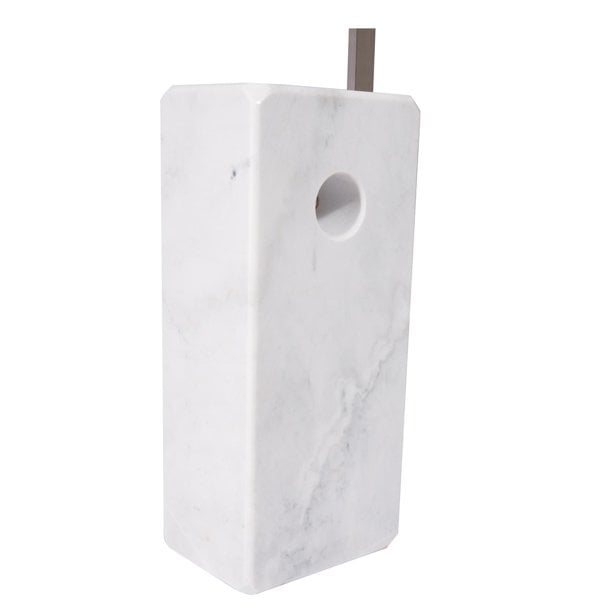 Arco Floor Lamp - Marble Cube Base - White Image 3