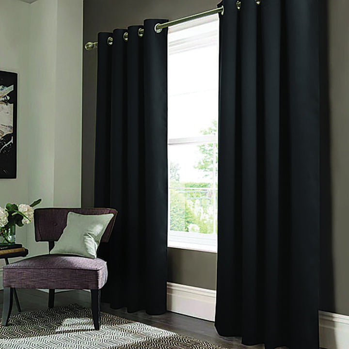 2-Panel Anchorage Thermal Insulated Blackout Grommet Window Drapes Curtain Panel Pair 84" Image 3