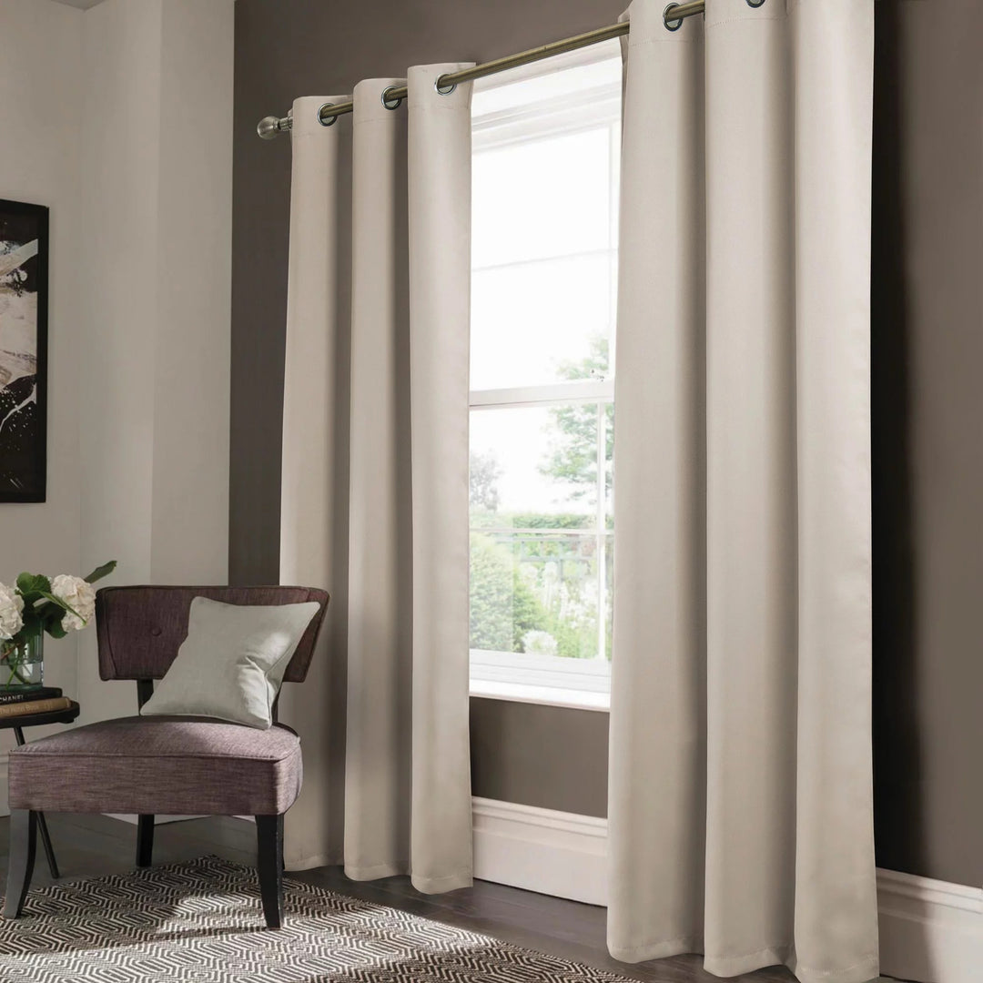 2-Panel Anchorage Thermal Insulated Blackout Grommet Window Drapes Curtain Panel Pair 84" Image 6
