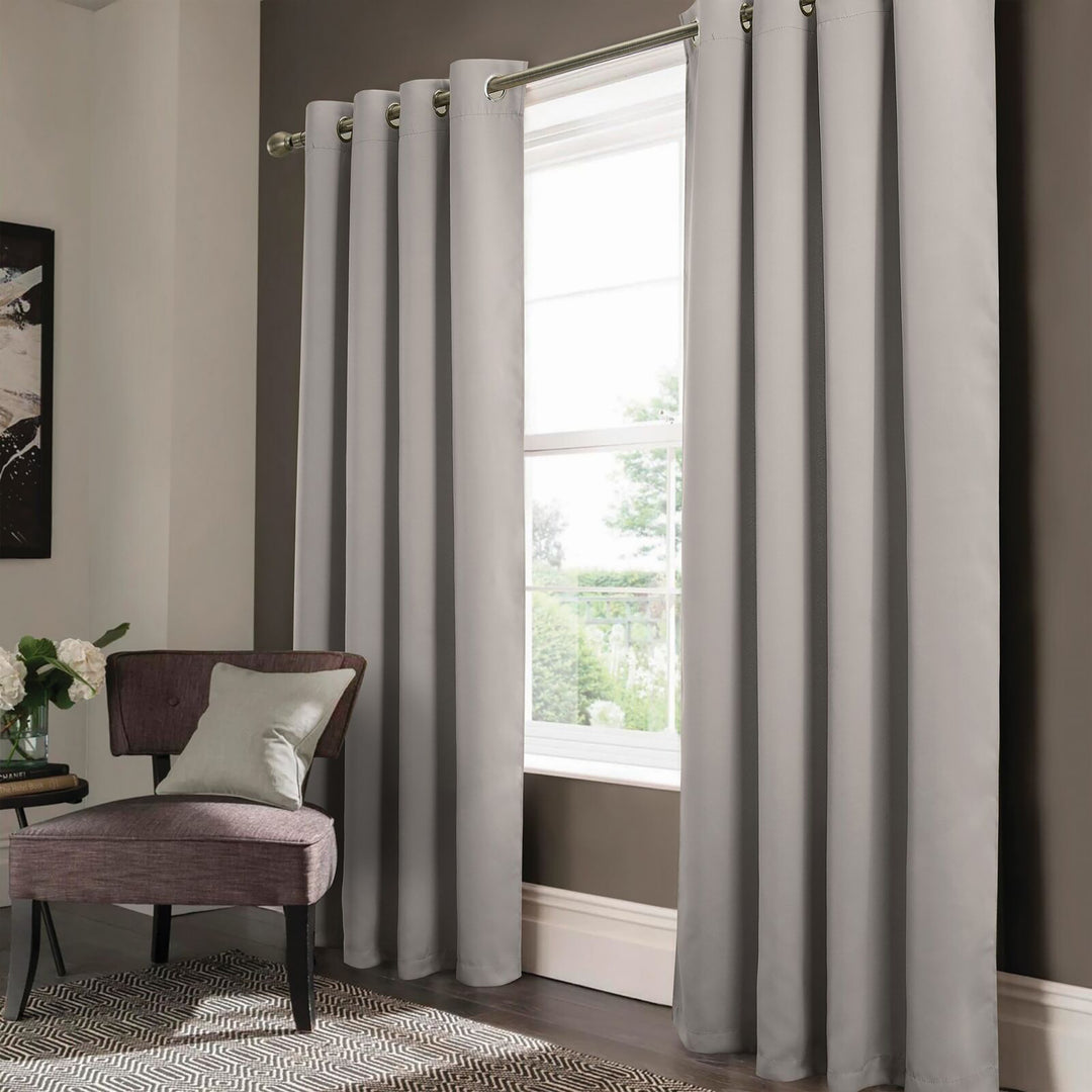 2-Panel Anchorage Thermal Insulated Blackout Grommet Window Drapes Curtain Panel Pair 84" Image 9