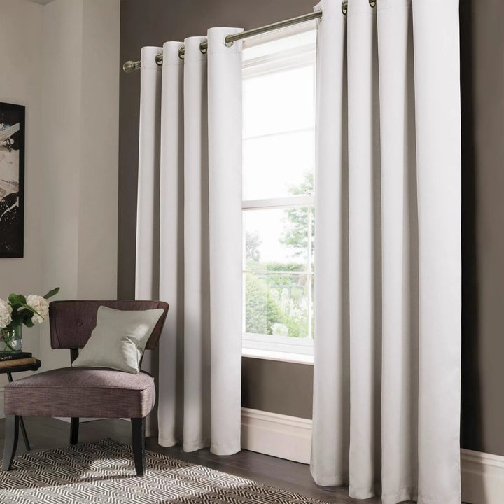 2-Panel Anchorage Thermal Insulated Blackout Grommet Window Drapes Curtain Panel Pair 84" Image 10