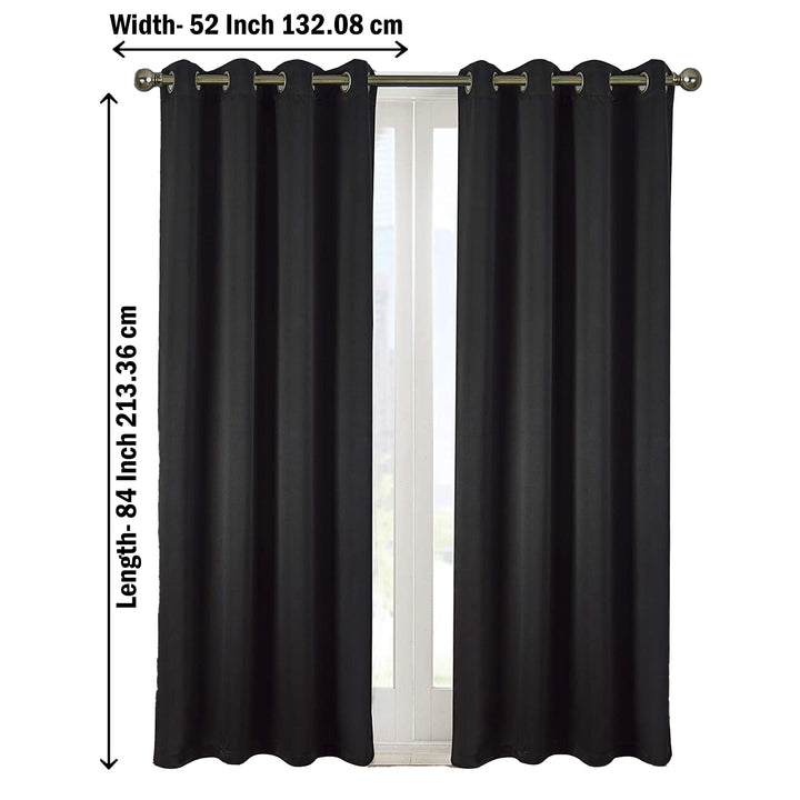 2-Panel Anchorage Thermal Insulated Blackout Grommet Window Drapes Curtain Panel Pair 84" Image 12