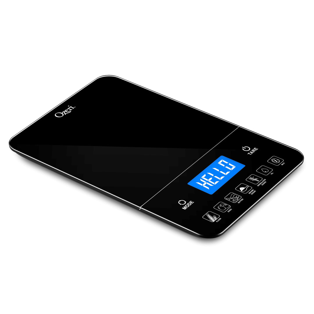 Ozeri Touch III 22 lbs Bakers Kitchen Scale with Calorie Counter Glass Platform Image 1