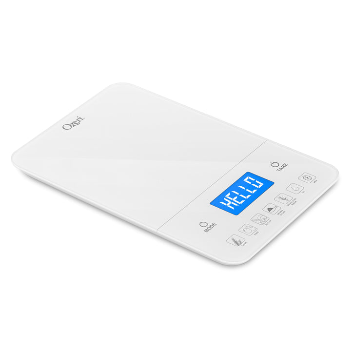 Ozeri Touch III 22 lbs Bakers Kitchen Scale with Calorie Counter Glass Platform Image 3