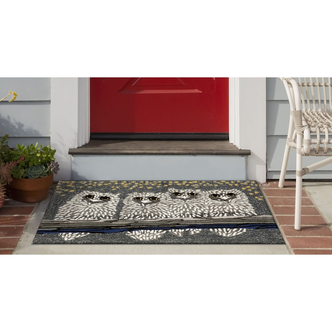 Liora Manne Area Rug Owls Indoor Outdoor 80% Polyester Weather Resistant 5x8 Image 10