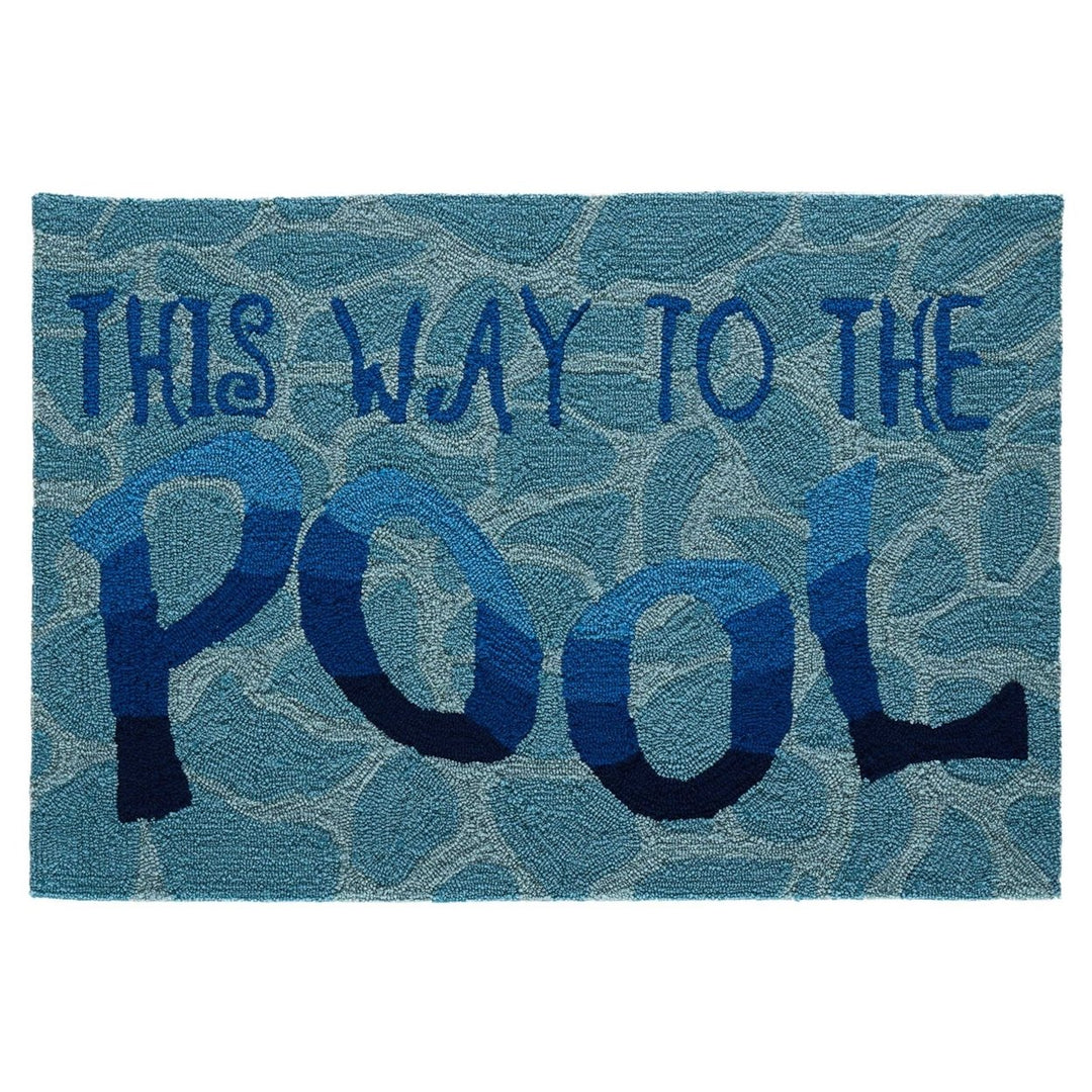 Liora Manne Frontporch This Way To The Pool Indoor Outdoor Area Rug Water Image 8