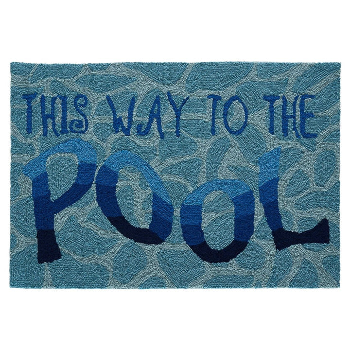 Liora Manne Frontporch This Way To The Pool Indoor Outdoor Area Rug Water Image 8