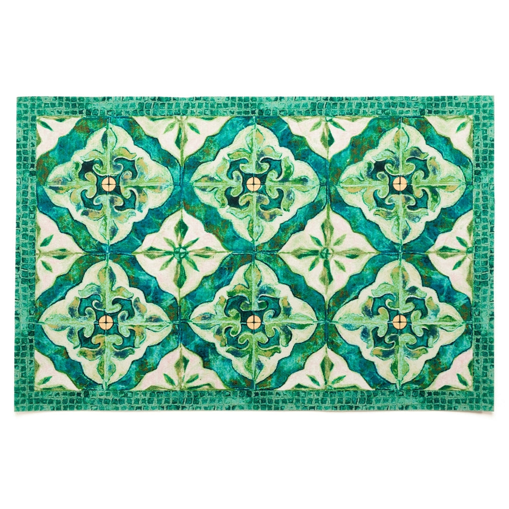 Liora Manne Illusions Madrid Indoor Outdoor Area Mat Emerald Image 2