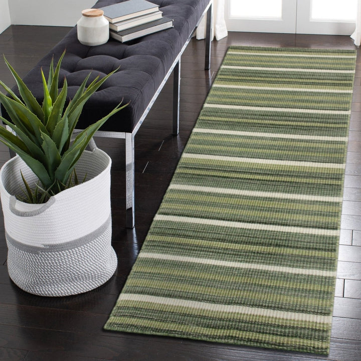 Liora Manne Aruba Faded Stripe Indoor Area Rug Green Image 3