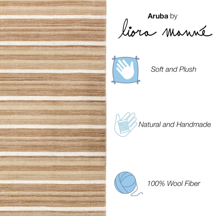 Liora Manne Aruba Faded Stripe Indoor Area Rug Sisal Image 5