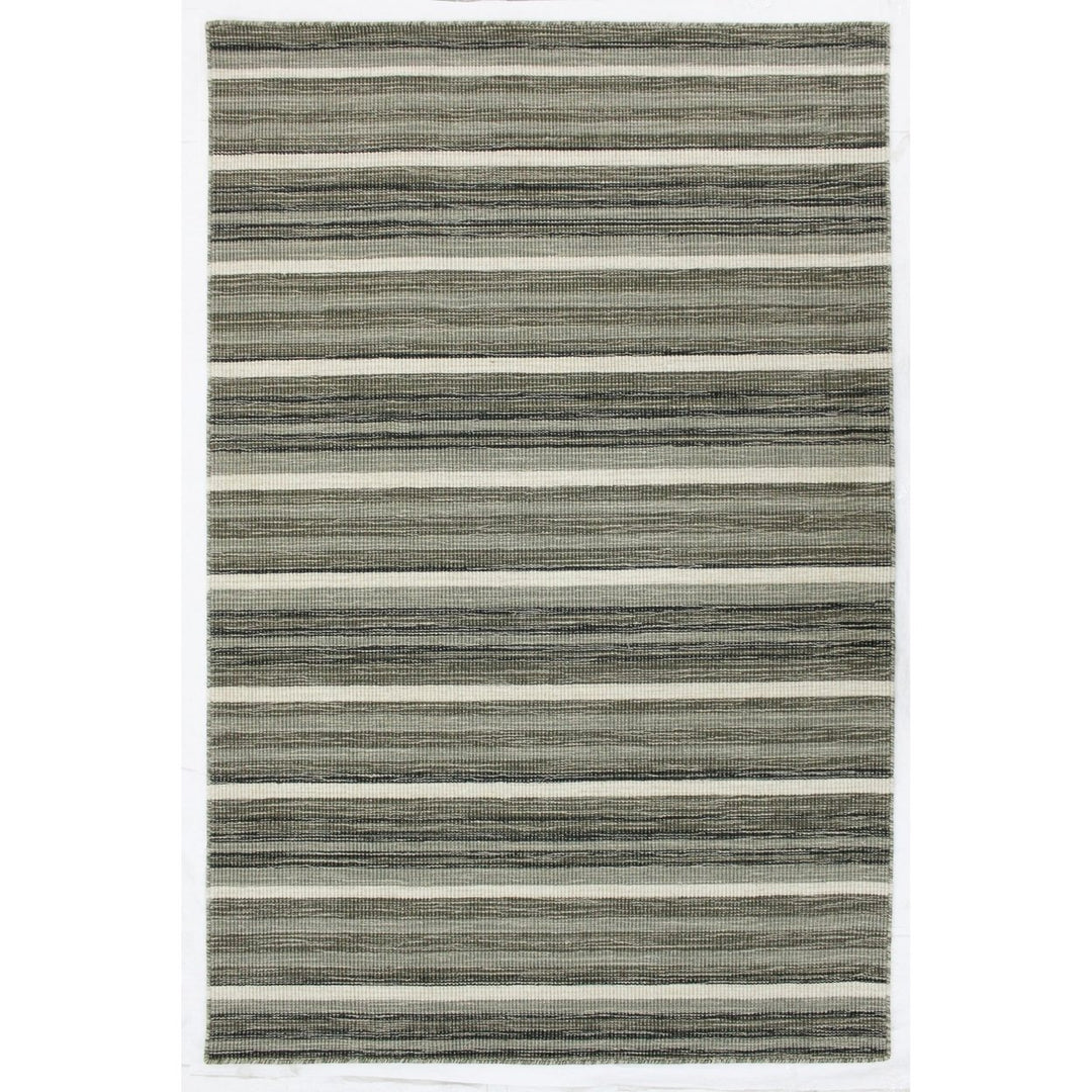 Liora Manne Aruba Indoor Area Rug Grey 100% Wool Hand Loomed 5x8 Elegant Design Image 1