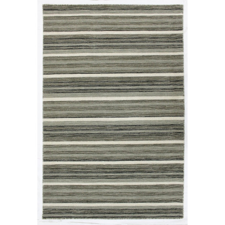 Liora Manne Aruba Indoor Area Rug Grey 100% Wool Hand Loomed 5x8 Elegant Design Image 1