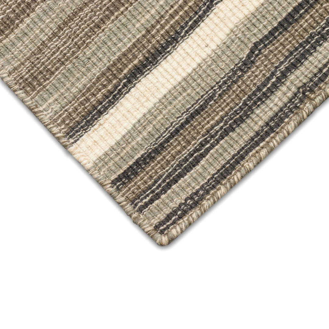 Liora Manne Aruba Indoor Area Rug Grey 100% Wool Hand Loomed 5x8 Elegant Design Image 9