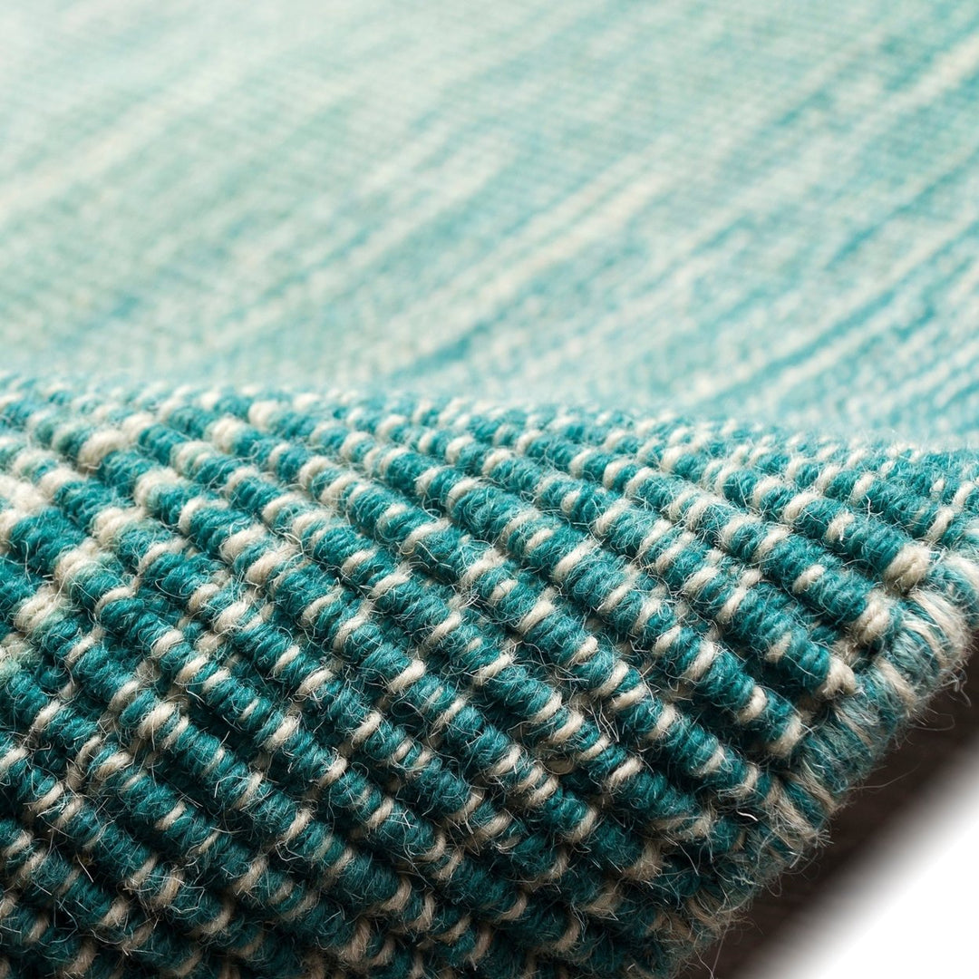 Liora Manne Aruba Ombre Indoor Area Rug Aqua 100% Wool Hand Loomed 5x8 ft Image 7