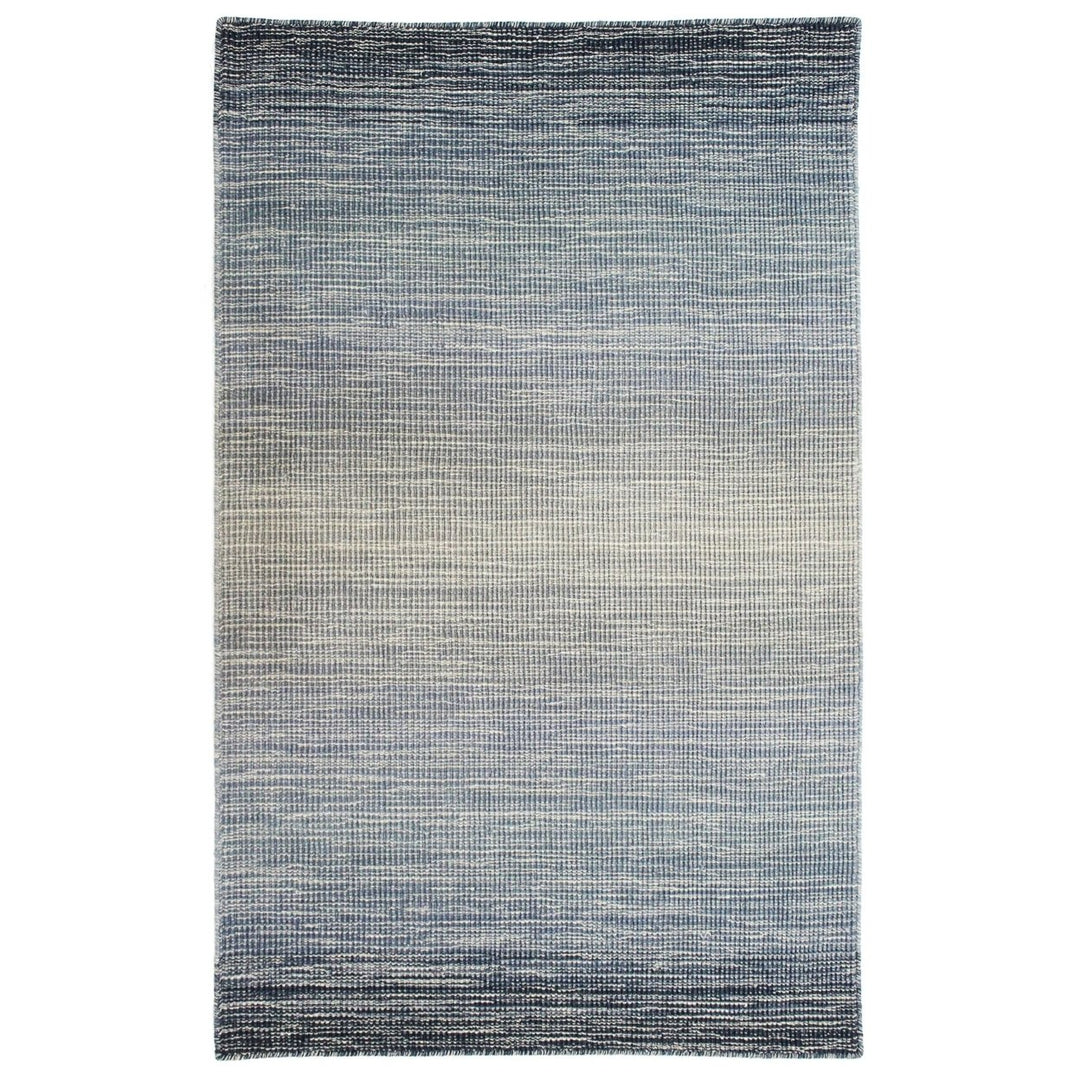 Liora Manne Aruba Ombre Area Rug Indoor 100% Wool Blue Hand Loomed 5x8 ft Image 1