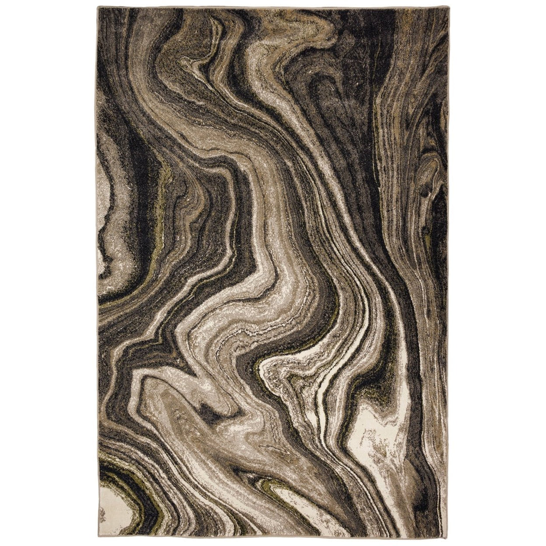 Liora Manne Ashford Agate Indoor Area Rug Grey 5x8 Power Loomed Polypropylene Image 11