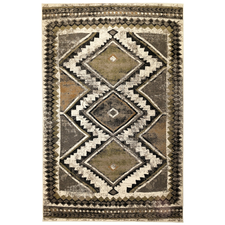 Liora Manne Ashford Diamond Trio Indoor Area Rug Grey Image 11