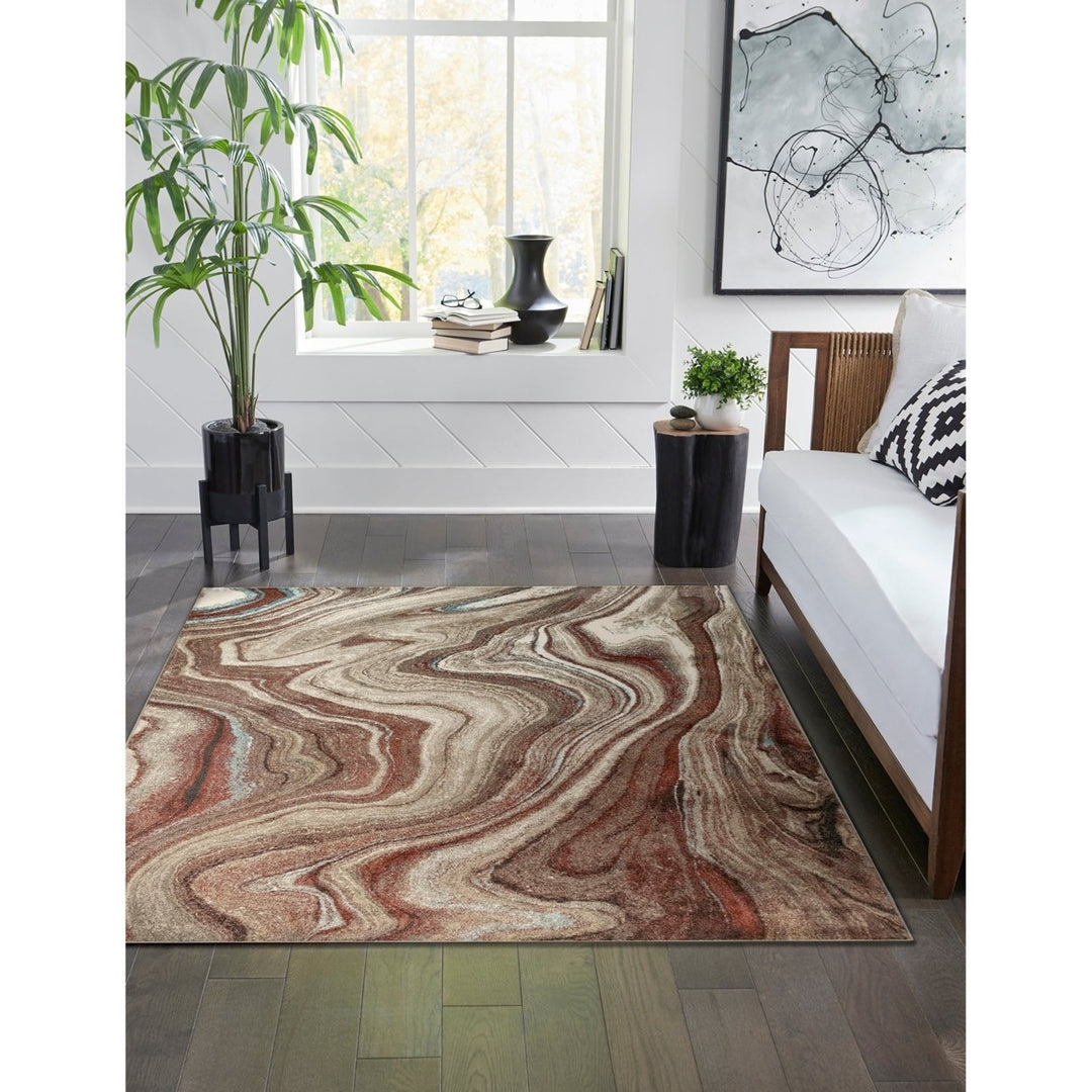 Liora Manne Ashford Agate Indoor Area Rug Red Image 11