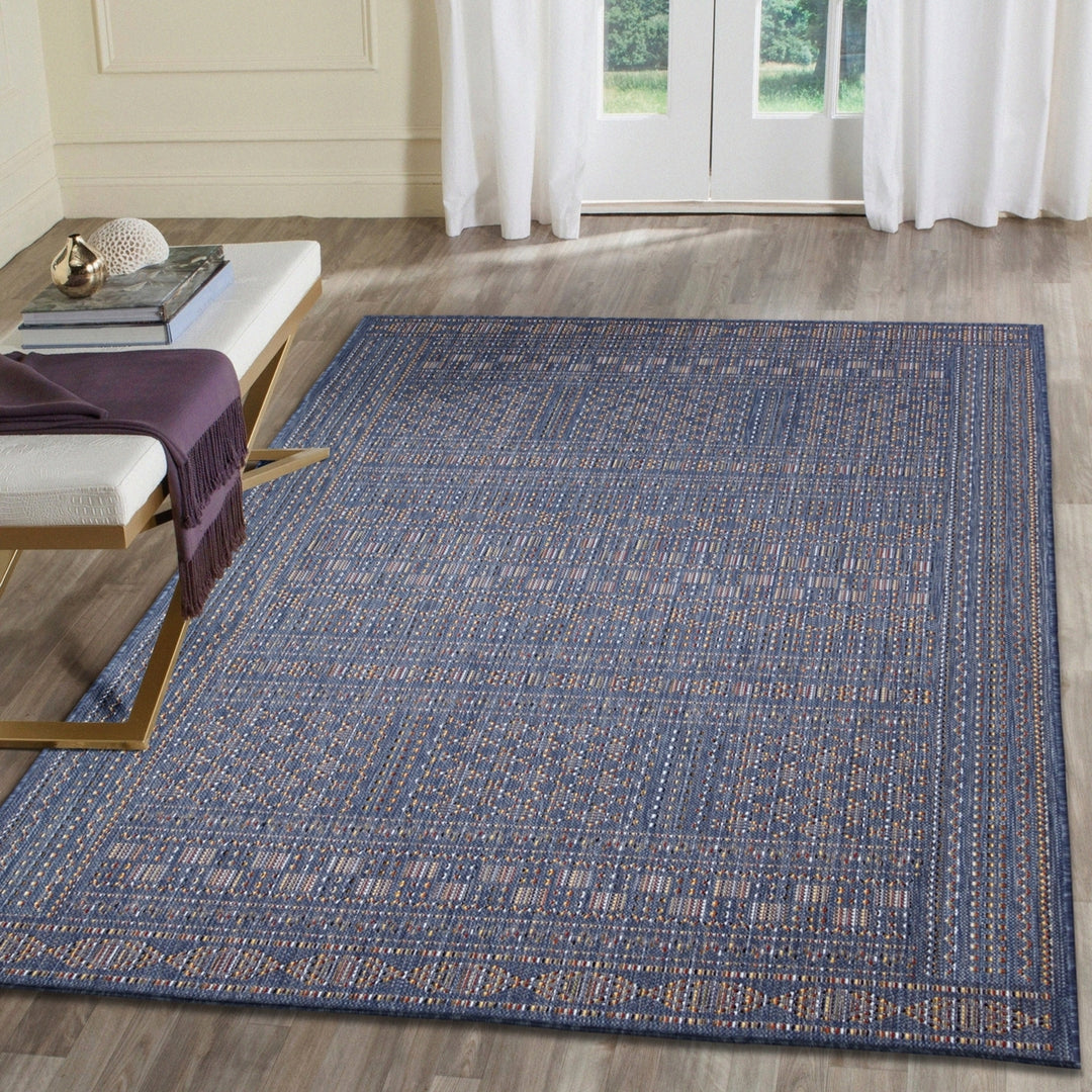 Liora Manne Avena Area Rug Indoor Outdoor Denim 100% Polypropylene 5x8 Image 1