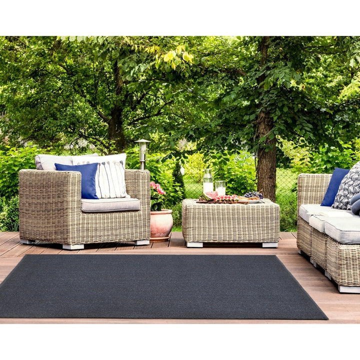 Liora Manne Navy Blue Indoor Outdoor Area Rug 100% Polypropylene Reversible 5x8 Image 3