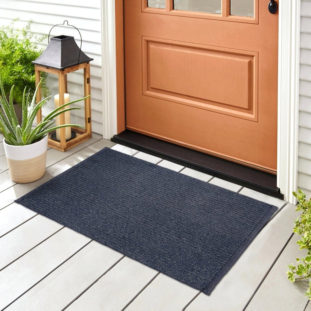 Liora Manne Navy Blue Indoor Outdoor Area Rug 100% Polypropylene Reversible 5x8 Image 5