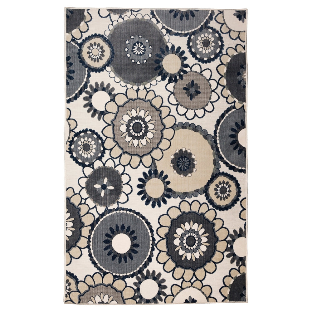 Liora Manne Canyon Disco Indoor Outdoor Area Rug Ivory Image 2