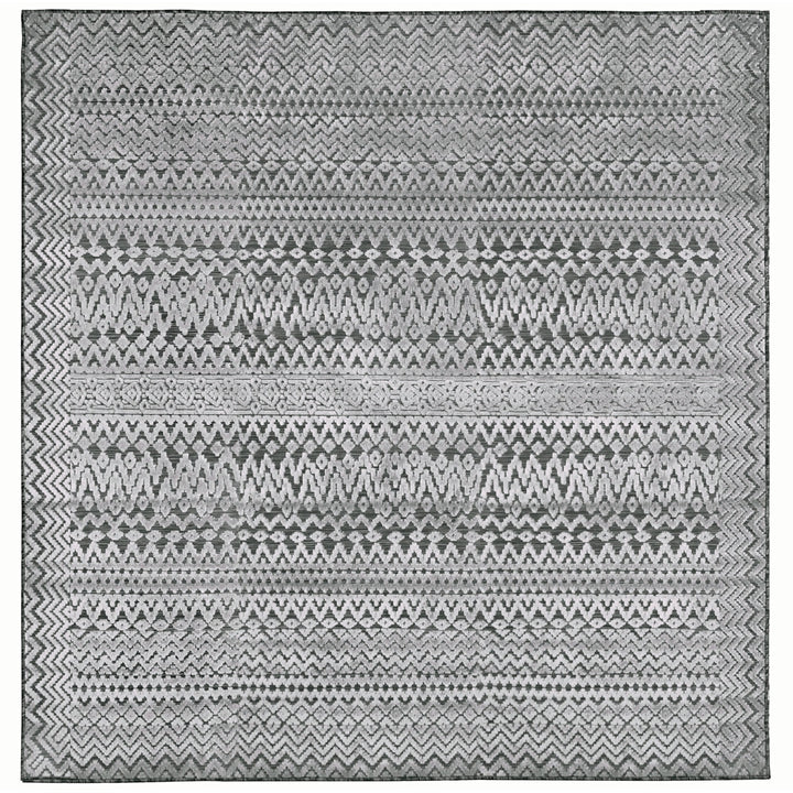 Liora Manne Canyon Tribal Stripe Indoor Outdoor Area Rug Charcoal Image 7