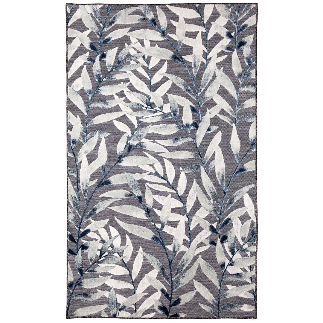 Liora Manne Canyon Vines Area Rug Charcoal 100% Polypropylene Indoor Outdoor Image 2